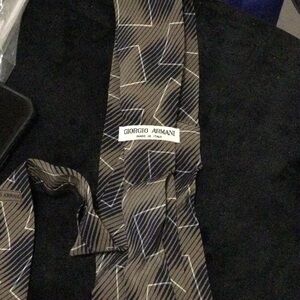 Giorgio Armani Geometric Pattern Tie